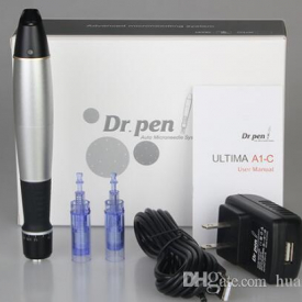 A1-C Dr. Pen Derma Pen Auto Microneedle System Adjustable Needle Lengths 0.25mm-3.0mm Electric DermaPen Stamp Auto Micro Needle Roller