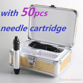 new Derma pen Dermapen derma stamp meso beauty roller skin derma Micro Needle Roller Facial Beauty Equipment with 52pcs needle cartridages