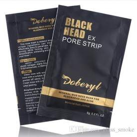 DHL DOBERYL Blackhead Nose Remover Masks Acne Treatment Masks Cleansing Peel Off Black Head Black Mud Pore Strips Cleaner Facial Mask Useful