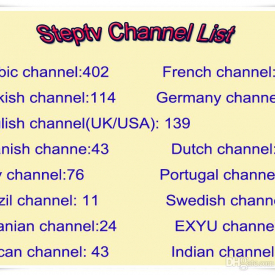 Steptv Subscription European IPTV Channels Arabic Portuguese Dutch Italian Spanish TV Package Indian African French USA UK Account M3U