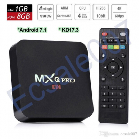 Android TV Box 1GB 8GB MXQ Pro Amlogic S905W IPTV Android N Beta build Quad Core 100M Lan 2.4G WiFi 4K VP9 HDR10 Smart media player