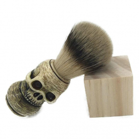 New Arrival Skull Head Badger Design Barber Hair brush Man Shaving Brush Makeup Bristle Boar brush