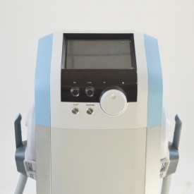 Vertical emslim hiemt muscle stimulation machine with two handles for arm leg belly muscle training equipment