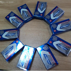 Wholesale-100 pcs Stainless Steel Shaving Razor Blades Mens Safety Razor Blade For Double Edge Razor Platinum Coated Blade Brand Patrix