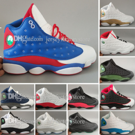 Mens Basketball Shoes 13 DMP BlackCat Playoffs Pure Money History of Flight HOF Bred Black True Red Sports Running Shoes Grey Toe Sneakers