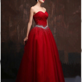2016 High Quality Ball Gown Off Shoudler Red Quinceanera Dresses Beaded Crystal Prom Party Sweet 16 Dress Vestidos De 15 Dresses WD230