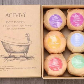 e new arrival organic bath salt bombs skin care oil sea salt bath bombs gift set 6 flavor organic handmade