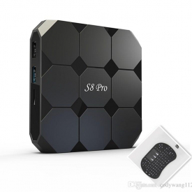 2017 HOTTEST S8 PRO Android 7.1.2 TV BOX Amlogic S905W Arabic Streaming Media Player 1GB 8GB With I8 Keyboard Better MXQ PRO TX3 X96 MINI