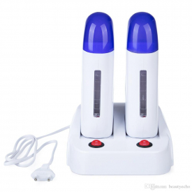 Pro Hair Removal Machine Women Men Epilator 2pcs Electric Rolling Cartridge Double Depilatory Heater Waxing Paper Hair Removal +B