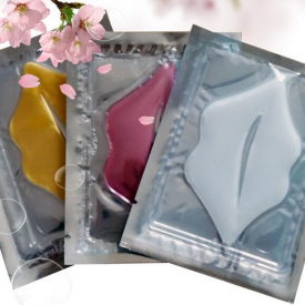 100pcs red wine gold white collagen crystal lip mask lip care membrane care moisture essence lip beauty