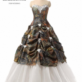 2017 New Sexy Sweetheart Ball Gown Appliques Camouflage Quinceanera Dresses Ball Gown Prom Pageant Debutante Dress Party Gown QC 478