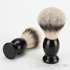 Superb Barber Salon Shaving Brush Black Handle Blaireau Face Beard Cleaning Men Shaving Razor Brush Cleaning Appliance Tools CCA7700 100pcs