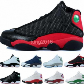 2016 13 xiii basketball shoes for men mens 13s athletic sport sneakers trainers shoe black red size us 7-12