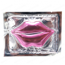 wholesale-10 pcs/lot new red wine anti-wrinkle lip mask moisture collagen crystal lip mask patch blank neutral packing pink gel lip mask