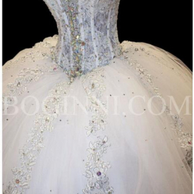 Ball Gown Diamonds Sparkly Wedding Dresses Sweetheart Lace Chapel Train 2019 Luxury Bridal Gowns Lace up Back Custom Size