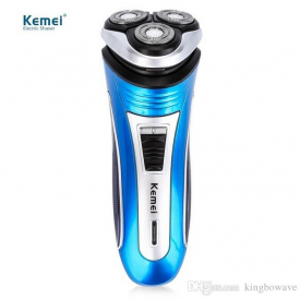 Kemei km-2801 220V Rechargeable Electric Shaver 3D Triple Floating Blade Heads Shaving Razors Face Care Men Beard Trimmer Barber Machine