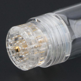 Korea Derma Stamp 20 Pins Titanium Derma Roller Serum Applicator Aqua Gold Microchannel Mesotherapy Dermastamp For Skin Rejuvenation