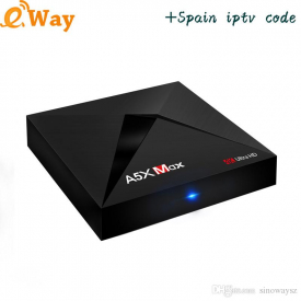 With 1Year ip tv account European Arabic Spain Turkish France Italy IPTV Code APK M3U A5X MAX Android IPTV Box Set Top Box
