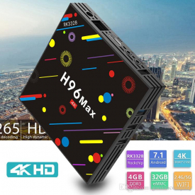 New arrival android 7.1 H96 max tv box with 4GB 32GB 5GHz wifi bluetooth 4.0 Player 17.3 wonderful shape media player bet S912