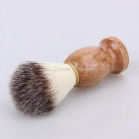 Shaving Brush Badger Hair Men Barber Salon Men Facial Beard Cleaning Appliance Shave Tool Razor Brush Wood Handle for Men
