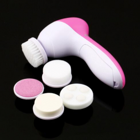 multifunction electric face facial cleansing brush spa mini skin care massage brush drop shipping face care tool 1 set 5 in 1