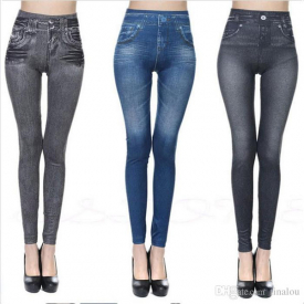 3 colors leg shaper jean skinny jeggings women stretchy denim pants leggings jeans pencil tight trousers slim leggings