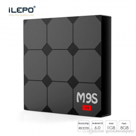 M9S V3 Smart Android 6.0 TV Box RK3229 Quad Core 1GB 8GB Player 17.3 WIFI 4k streaming media player