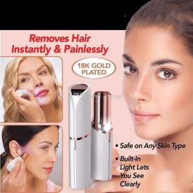2018 Hot Selling Lipstick Facial Hair Remover Face Hair Removal Epilator Painless 18K Gold Plated Remover Lipstick Epilator with box
