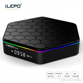 Hot T95Z Plus TV Box Amlogic S912 Octa Core 2GB 16GB Android 7.1 Dual Wifi Bluetooth 4.0 1000M 4K Set Top Boxes Better S905W X96
