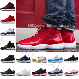2018 new 11 gym red chicago basketball shoes 11s xi men sports sneakers sports shoes with box us 5.5-13 eur 36-47 ing
