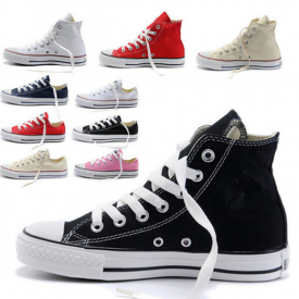 2018 New Unisex Low-Top & High-Top Adult Women's Men's star Canvas Shoes 13 colors Laced Up Casual Shoes Sneaker shoes retail