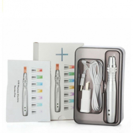Portable 7 Color LED Photon Electric Derma Pen Dr. Pen Skin Care Beauty Therapy Anti Aging Wrinkle Anti Acne Microneedle