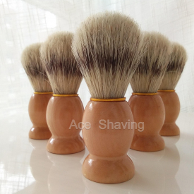 6 Pieces Boar Bristle Hair Woodem Handle Shaving Beard Brush Grooming Tool Good Quality