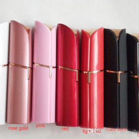 Lipstick Hair Removal 7 Colors New popular Lipstick Facial Hair Remover Face Hair Removal Epilator Painless 18K Gold Plated Remover in box