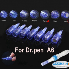 10pcs/lot Needle Cartridge For 9/12/36/42/Nano pin derma pen tips Rechargeable wireless Derma Dr. Pen ULTIMA A6 needle cartridge