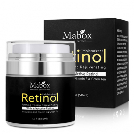 original brand mabox retinol 2.5% moisturizer face cream vitamin e collagen retin oil control hyaluronic acid cream 3001323