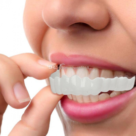 Snap On Smile Perfect Smile Comfort Fit Flex Teeth Fits Comfort Fit Flex Teeth Fits Veneers Smile Denture with box gift Free Shipping