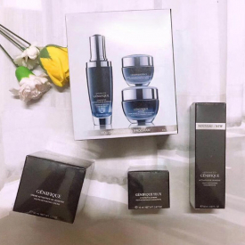 famous brand black bottles 15ml eye cream+50ml face cream +50ml night cream advaced for lines activating skin care set dhling