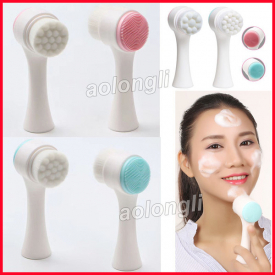 Two-sided Silicone wash face brush Facial Pore Cleanser Body Cleaning Skin Massager beauty SPA Facial Care Cleansing makeup Brush