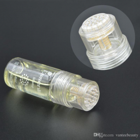 New Patented Product 20 Pins Microneedle Dermaroller 24K Gold Derma Stamp with 0.5mm needle length with Ethylene oxide sterilization