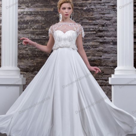 Noble White Chiffon Scoop Applique Beads Sheath Wedding Dresses Bridal Pageant Dresses Wedding Attire Dresses Custom Size 2-16 ZW620265