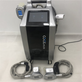 cryolipolysis fat e slimming machine come with 4 different size hand pieces 100mm, 150mm, 200mm and cooling double chin handle