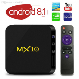 MX10 4GB 64G/32GB Android 8.1 TV Box RK3328 Rockchip 4K Ultra HD WiFi Streaming Media Player OTT Set Top Boxes
