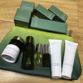 Best 7pcs/lkit 7ml Moisturizing cream 5ml eye concentrate 5ml eye serum 5ml renewal oil 30ml hand treatment 30ml toner 30mlcleansing foam