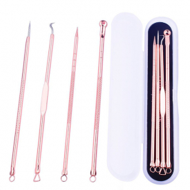 4 pcs acne blackhead removal needles pimple acne extractor black head pore cleaner deep cleansing tool skin care beauty products