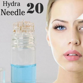 50pcs Hydra Needle 20 Aqua Micro Channel Mesotherapy Gold Needle Fine Touch System derma stamp DHL Shipping