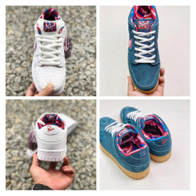 High Quality 2019 New Parra Dunk SB Low Shoes Friends And Family Bar Detroit Men Women White Pink SKateboard Sneakers Size 36-45