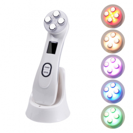 mesotherapy electroporation rf radio frequency facial led pn skin care device face lifting eye care tool
