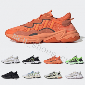 2020 Reflective Xeno Ozweego For Men Women Casual Shoes Neon Green Solar Yellow Halloween Tones Core Black Trainer 3M Sports Sneakers THREa