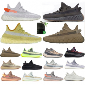 designer shoes tail light running sneaker women men chaussures v2 yecheil marsh kanye west full reflective flax cinder scarpe air shoe